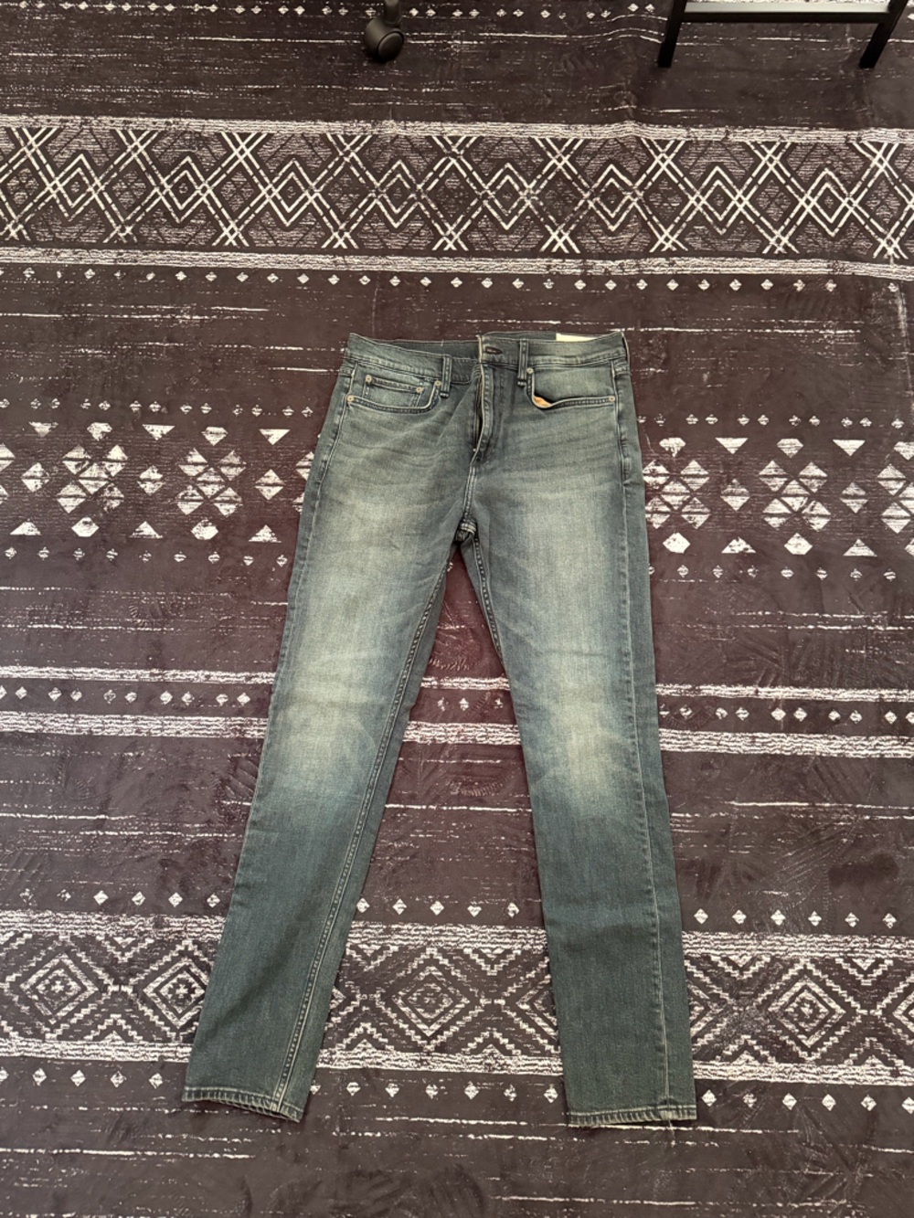 rag & bone Skinny Jeans in Faded Green-Blue